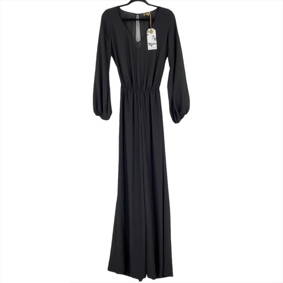 NEW Show Me Your Mumu Black Long Sleeve Jumpsuit